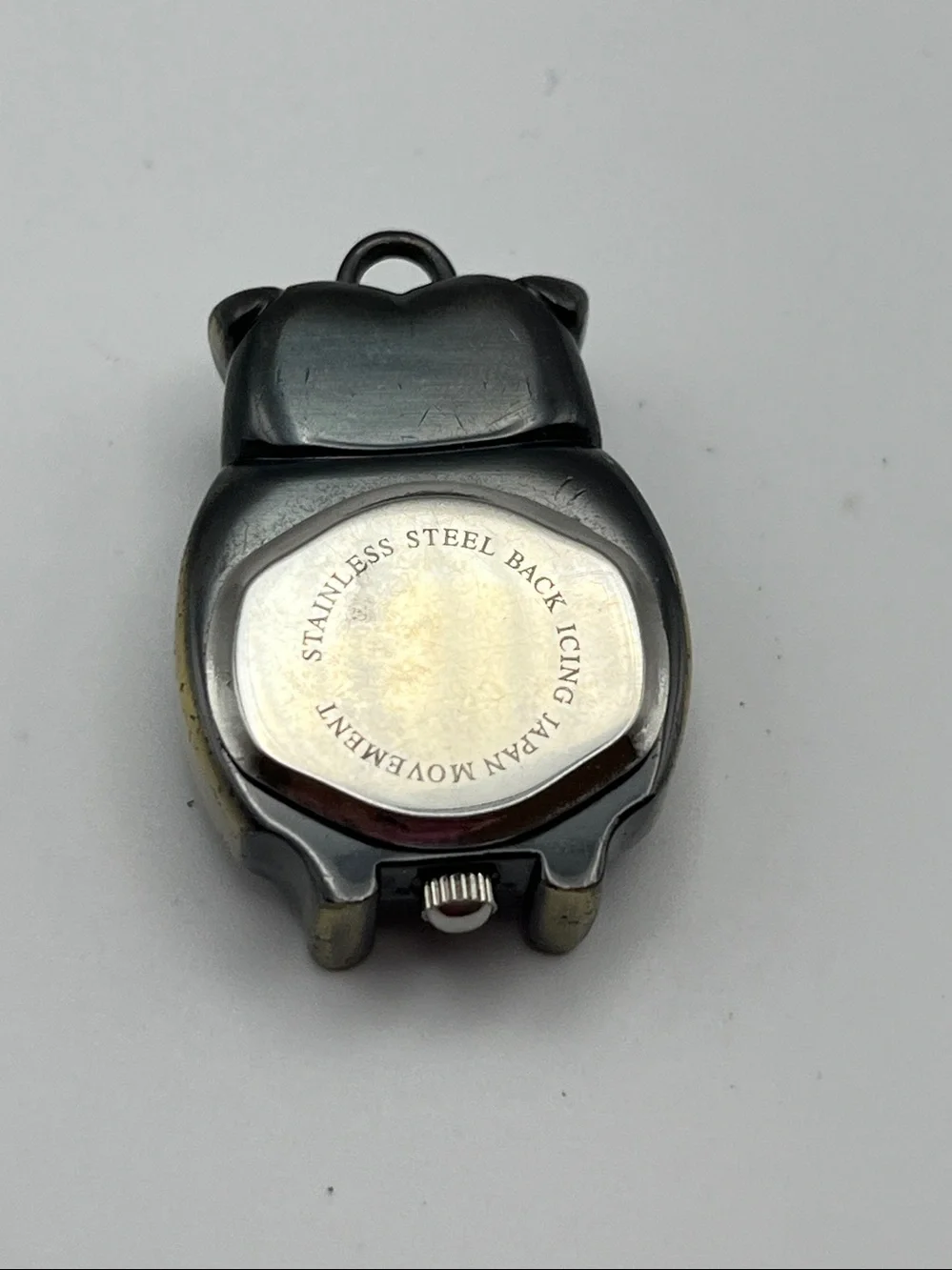 Owl Pendant Quartz Watch Necklace - Bronze Tone